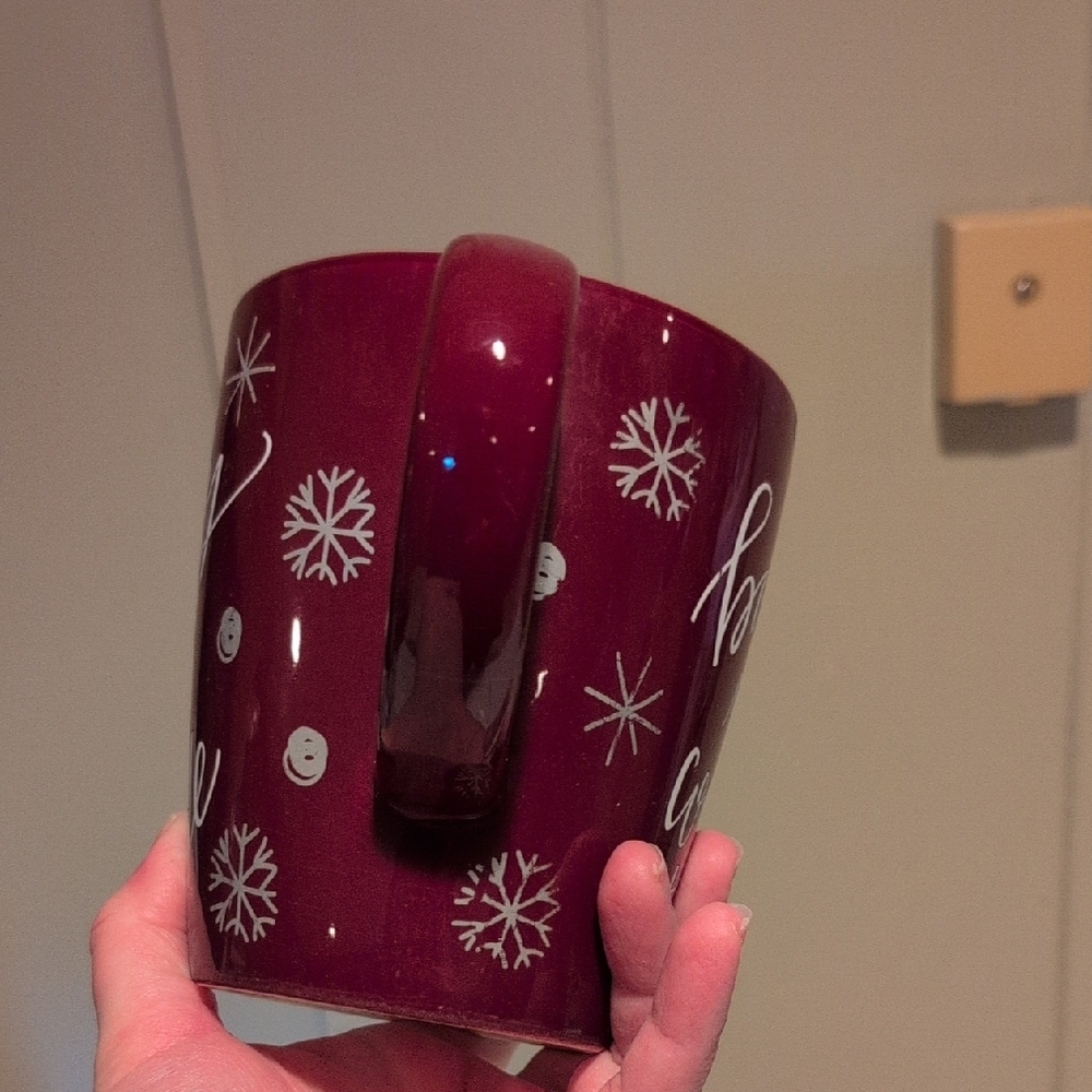 Maroon Mug with White Script - Picture 4 of 9